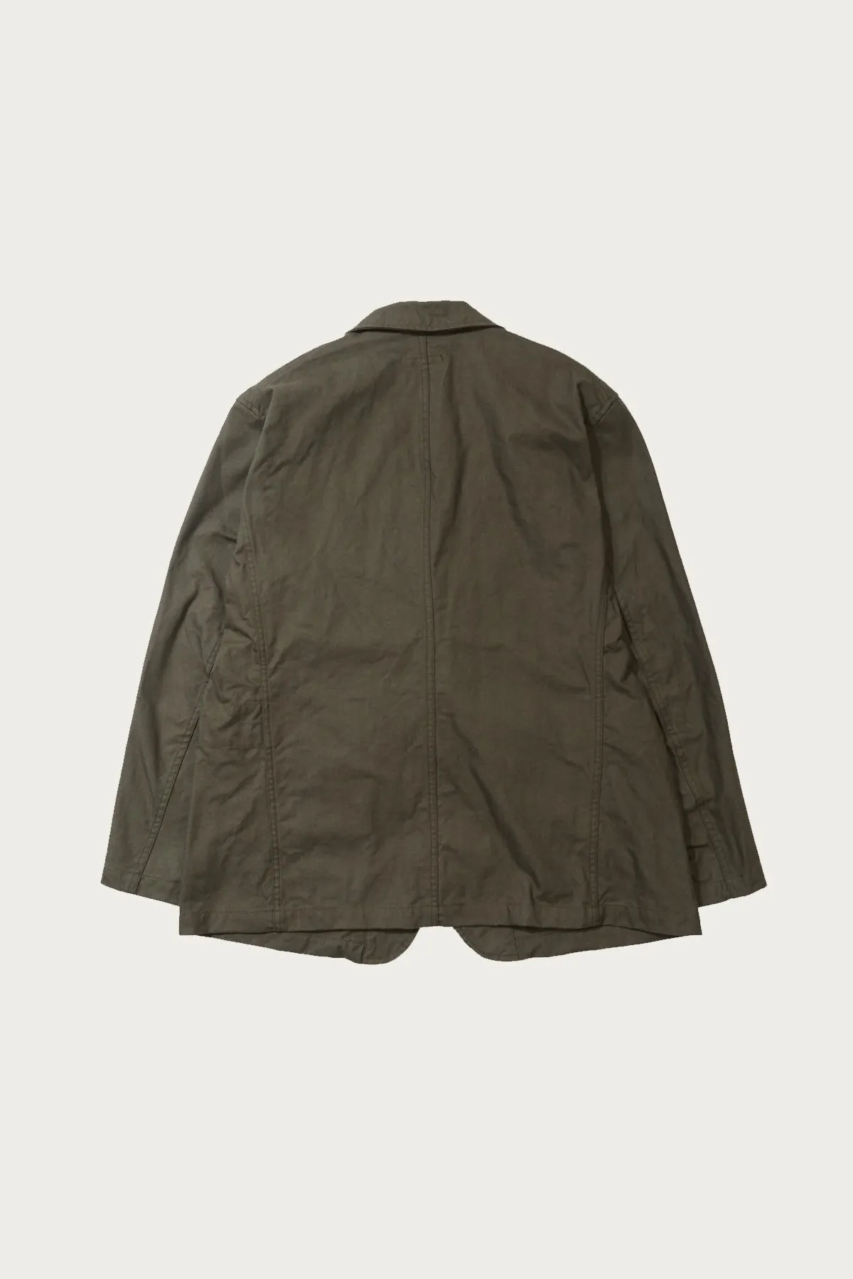 Bedford Jacket - Olive Cotton Brushed Herringbone sold by Canoe Club product image thumbnail 2