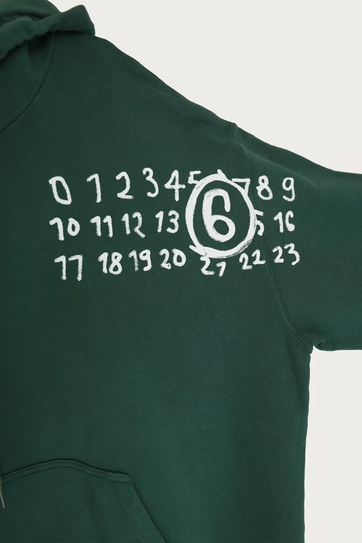 Numbers Hoodie - Green sold by Canoe Club product image thumbnail 2
