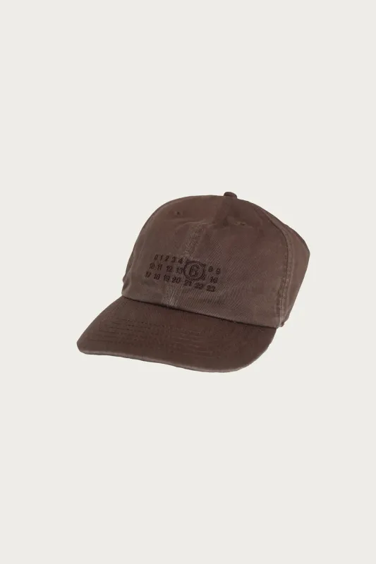 Numbers Hat - Brown made by Maison Margiela