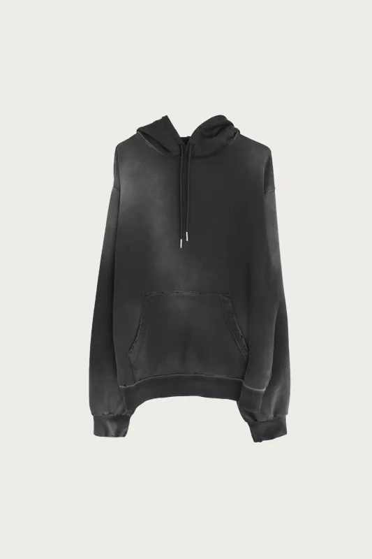 Mended Overydyed Hoodie - Faded Black made by Marni