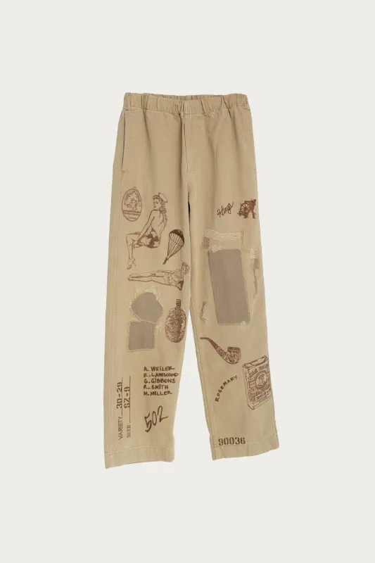 Duffle Pant - Khaki made by Samuel Zelig
