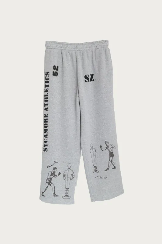 Boxing Sweatpant - Heather Grey made by Samuel Zelig