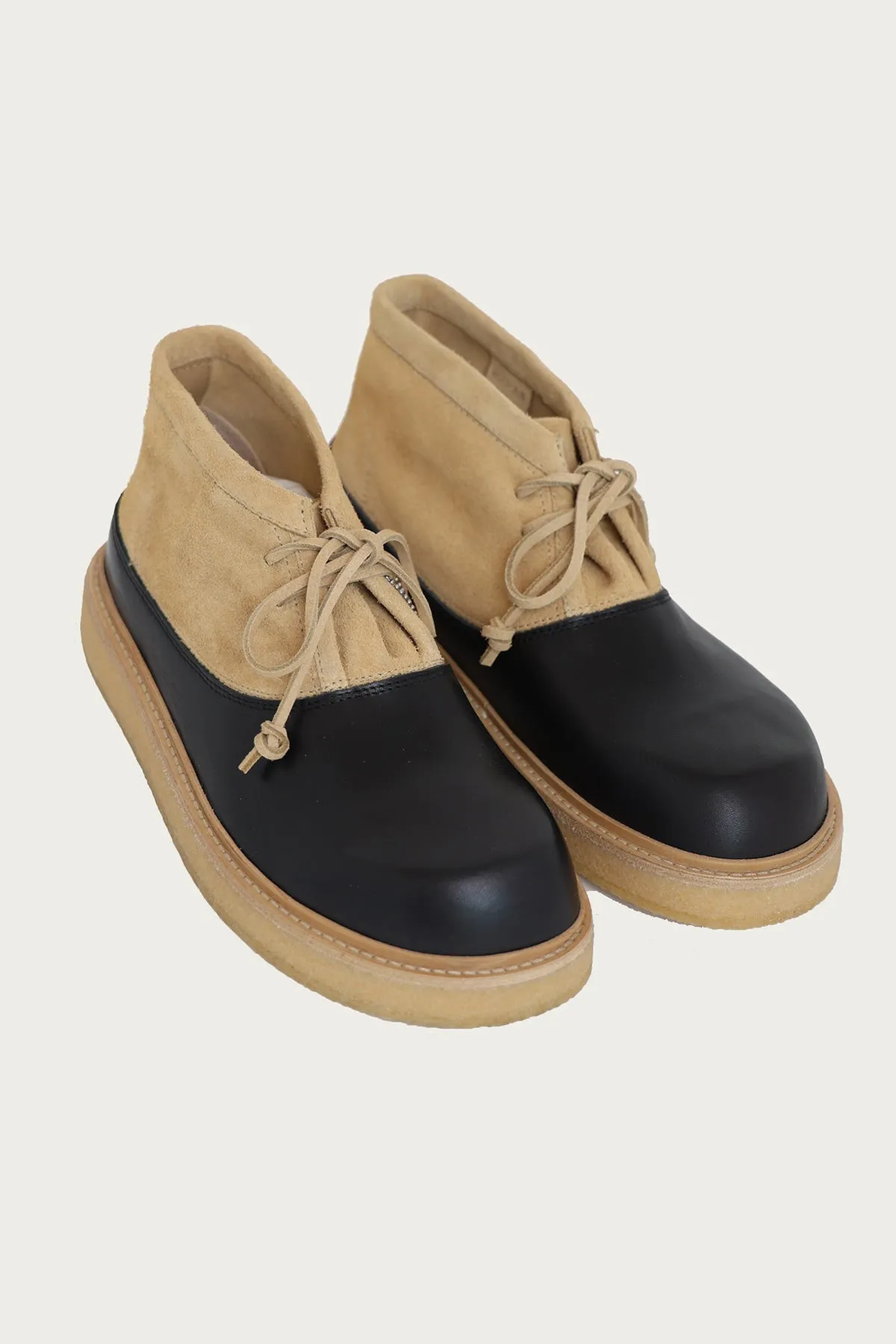 Two-Tone Boots - Milkshake/Black sold by Canoe Club product image thumbnail 2