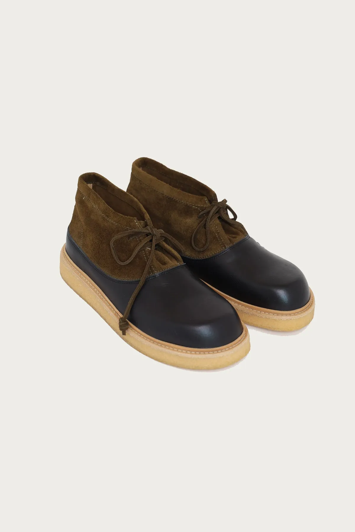 Two-Tone Boots - Dark Brown/Black sold by Canoe Club product image thumbnail 2