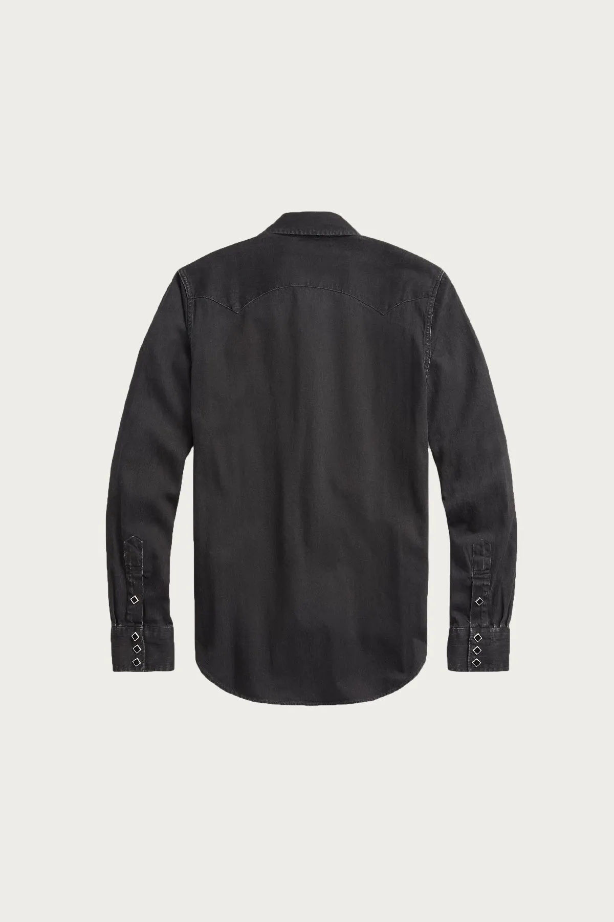 Slim Fit Denim Western Shirt - Black sold by Canoe Club product image thumbnail 2