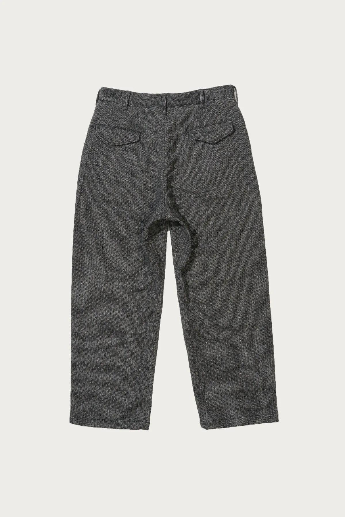 Officer Pant - Grey Poly/Wool Herringbone sold by Canoe Club product image thumbnail 2