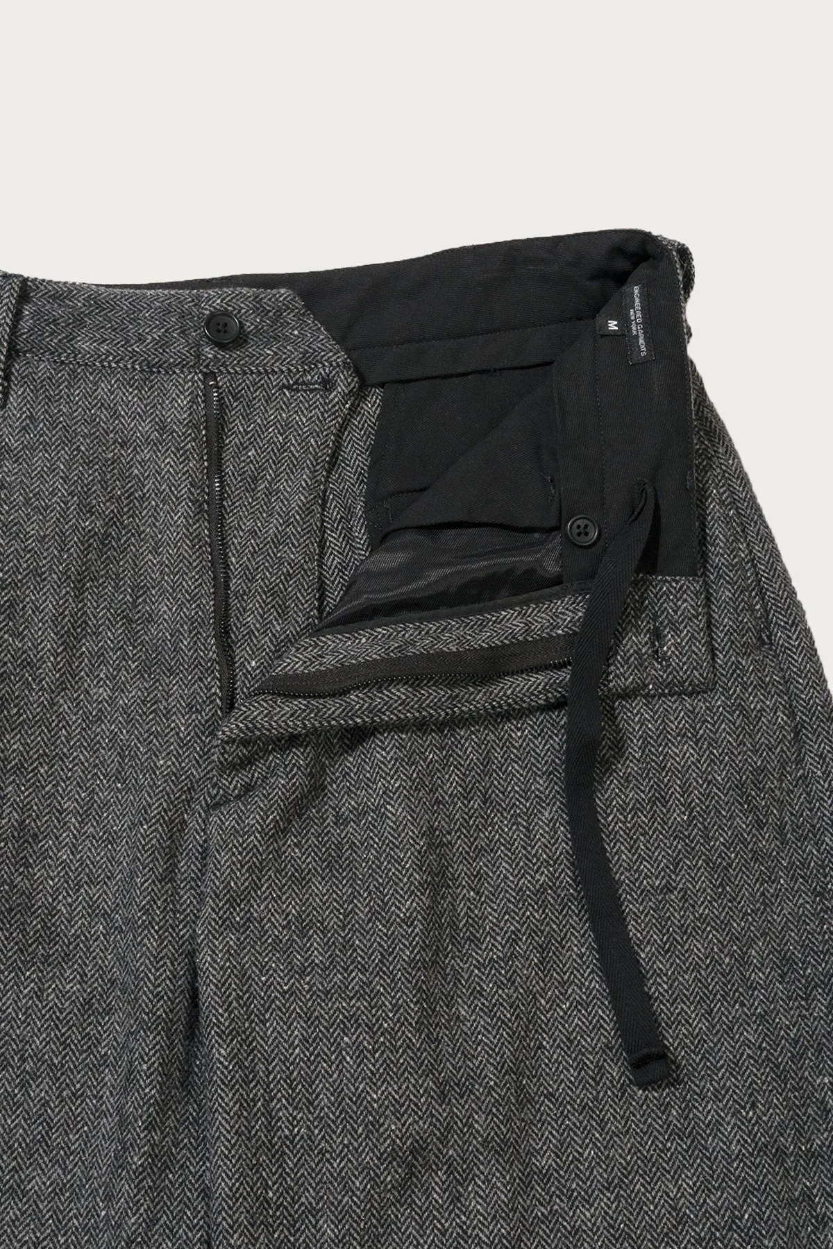 Officer Pant - Grey Poly/Wool Herringbone sold by Canoe Club product image thumbnail 3