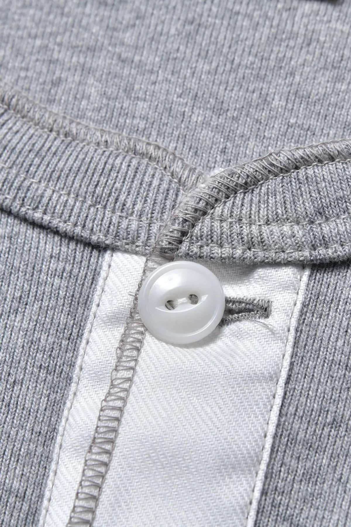 Union Henley Undershirt S/S - Grey sold by Canoe Club product image thumbnail 3