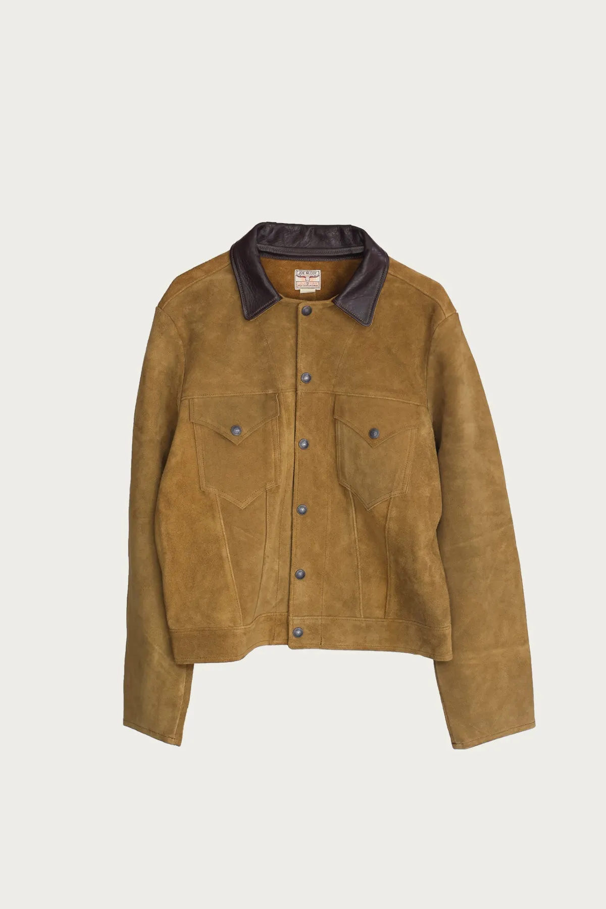 Rough Out Leather Western Jacket - Tan sold by Canoe Club