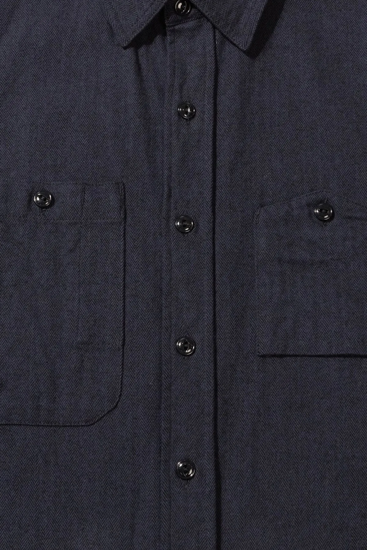 Work Shirt - Navy Cotton Herringbone Flannel sold by Canoe Club product image thumbnail 3