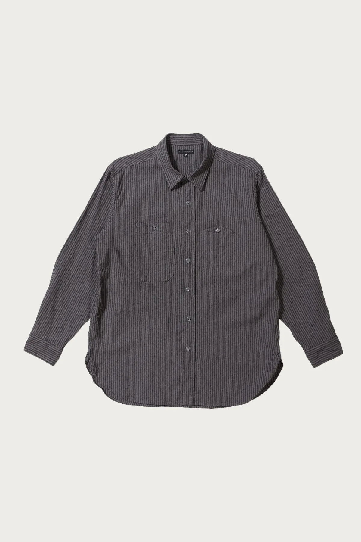 Work Shirt - Charcoal/Grey LC Stripe sold by Canoe Club