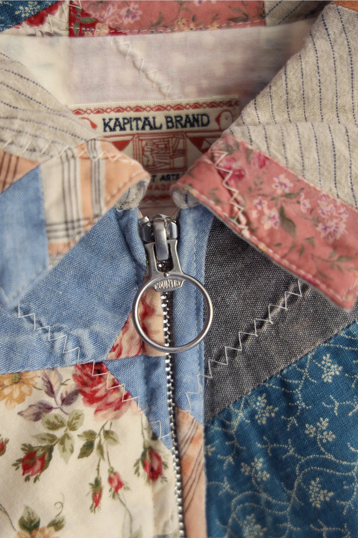 YABANE Quilt Patchwork Drizzler JKT - Trico sold by Canoe Club product image thumbnail 2