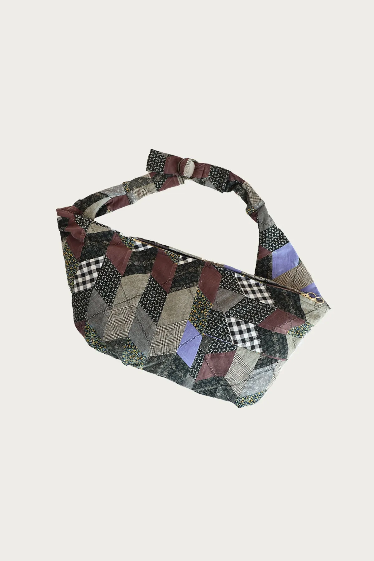 YABANE Quilt Patchwork SNUFKIN Bag - Black sold by Canoe Club