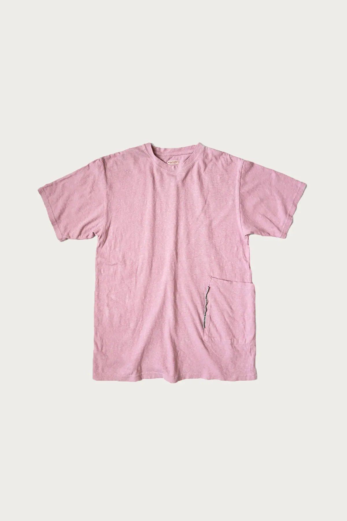 Gauze Jersey BISCUIT Pocket T - Pink sold by Canoe Club