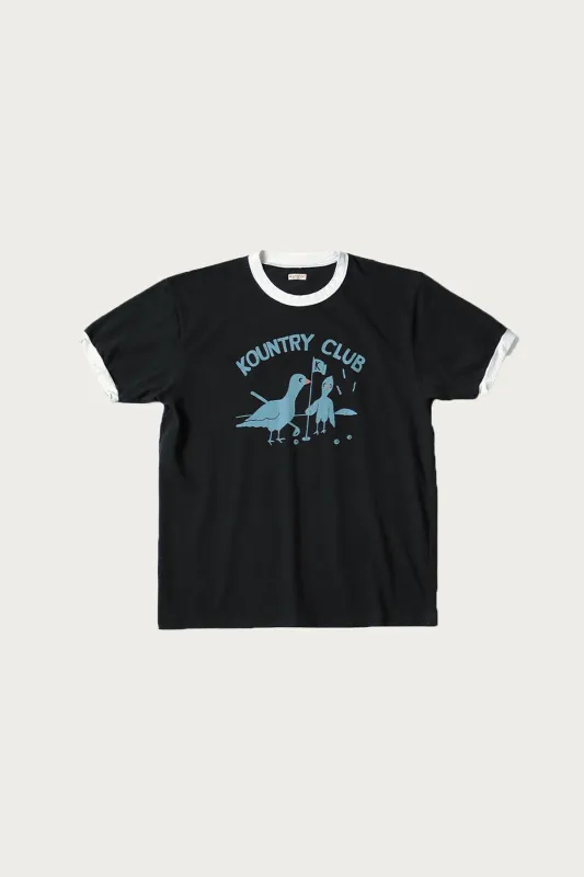 20/-Jersey RINGER T (KOUNTRY CLUB) - Black sold by Canoe Club