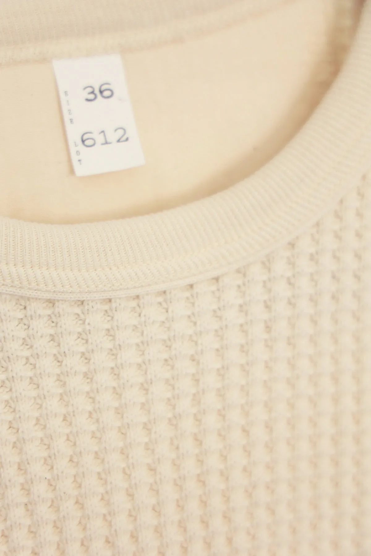 Lot.612 Longsleeve Tee - Ivory sold by Canoe Club product image thumbnail 3