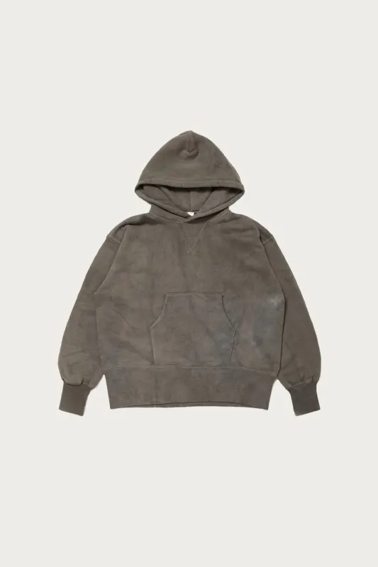 Lot.606 Hooded Sweatshirt - Logwood Dyed Gray made by Taiga Takahashi Mens