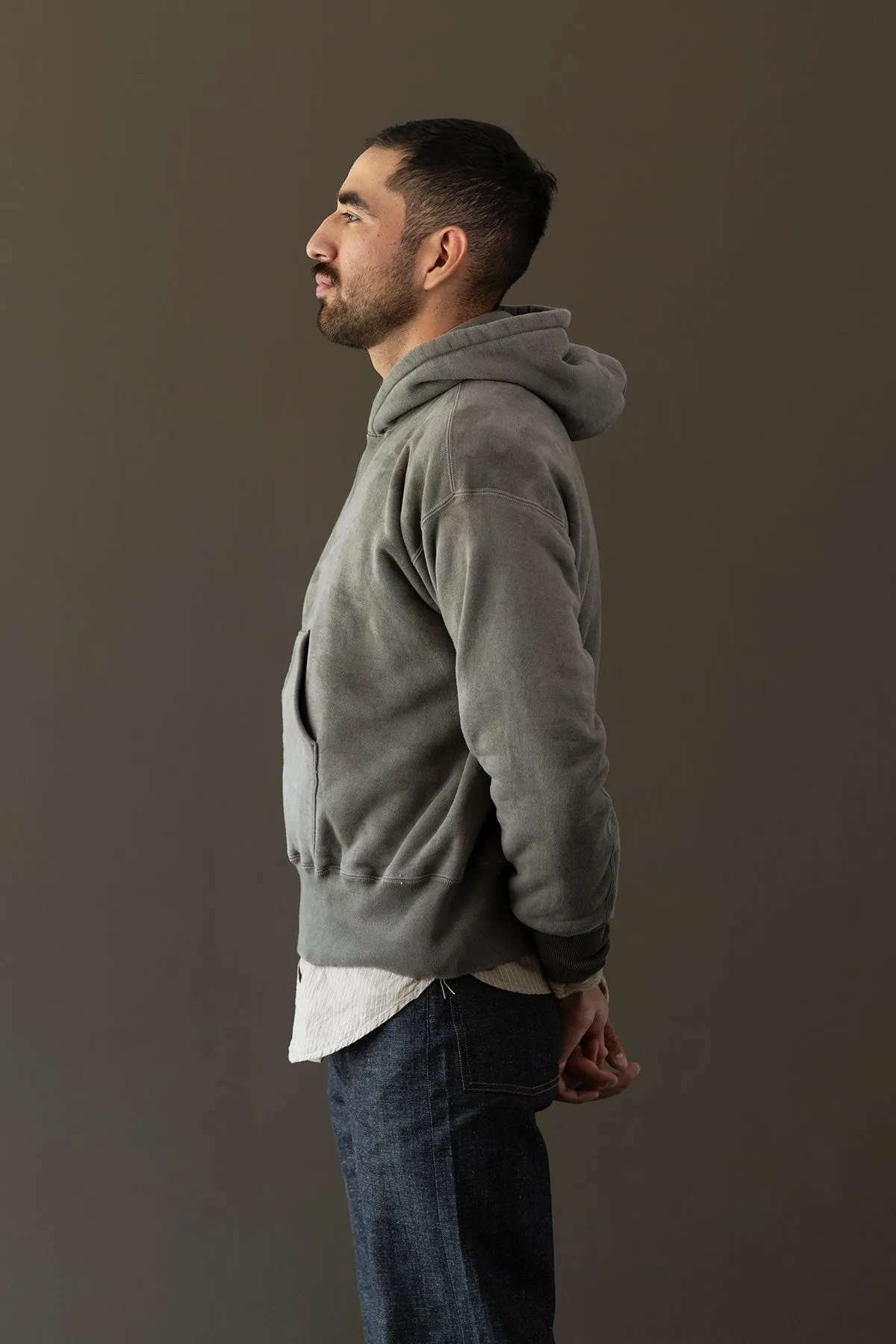 Lot.606 Hooded Sweatshirt - Logwood Dyed Gray sold by Canoe Club product image thumbnail 3