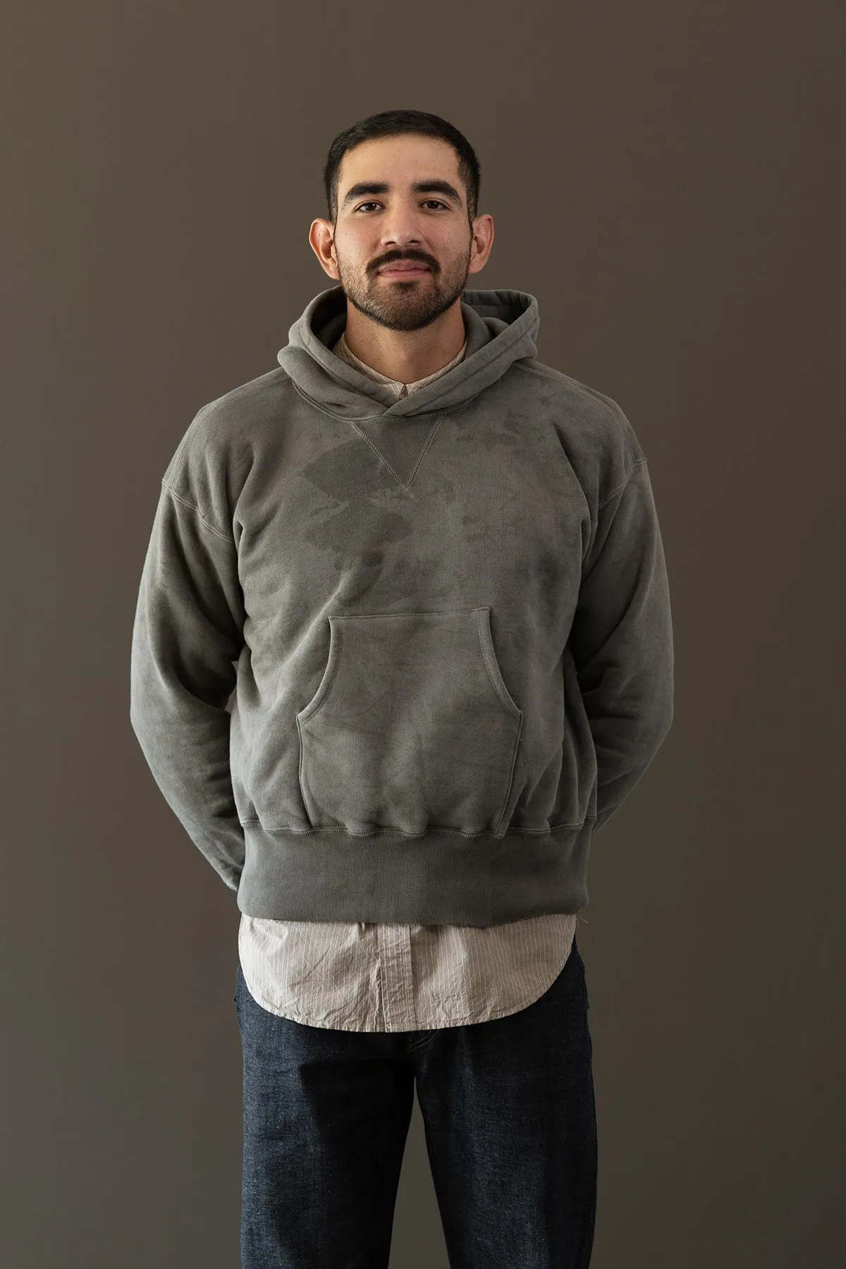 Lot.606 Hooded Sweatshirt - Logwood Dyed Gray sold by Canoe Club product image thumbnail 2