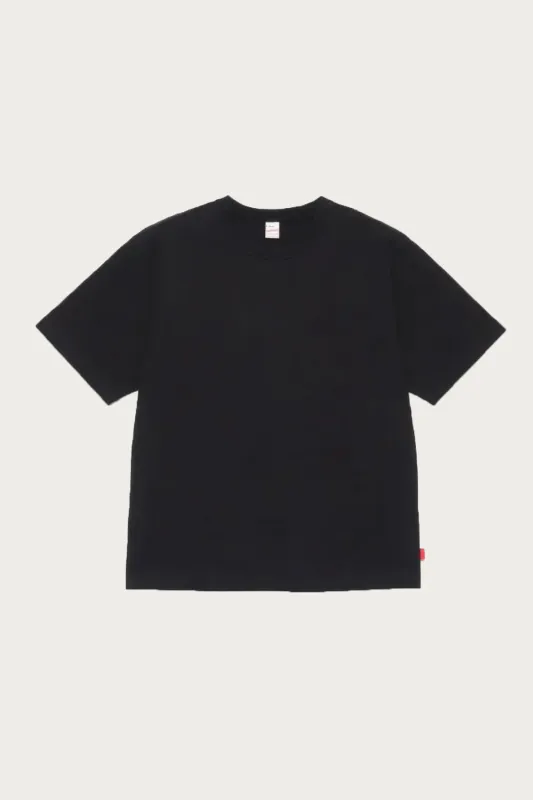 Max Weight Jersey Crewneck Pocket Tee - Black made by Canoe Club