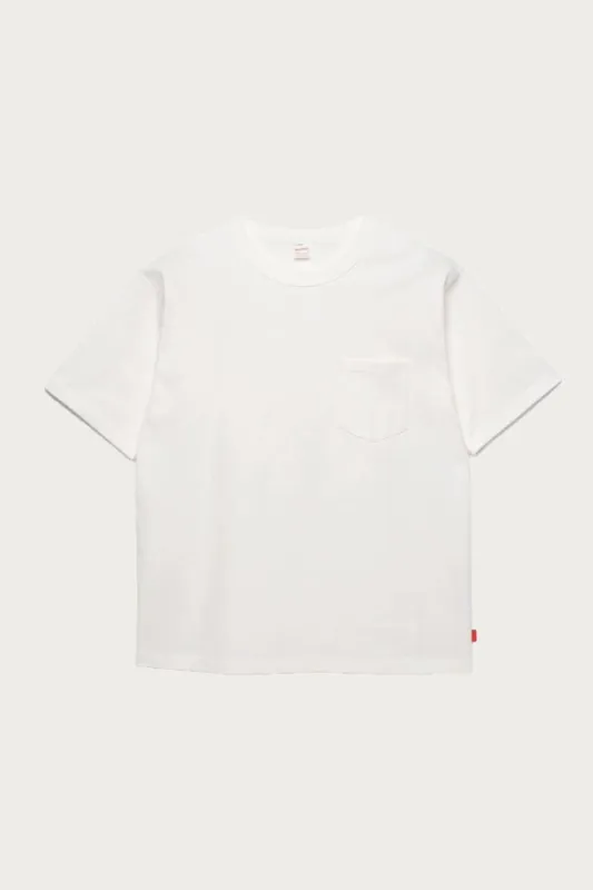 Max Weight Jersey Crewneck Pocket Tee - Off White made by Canoe Club