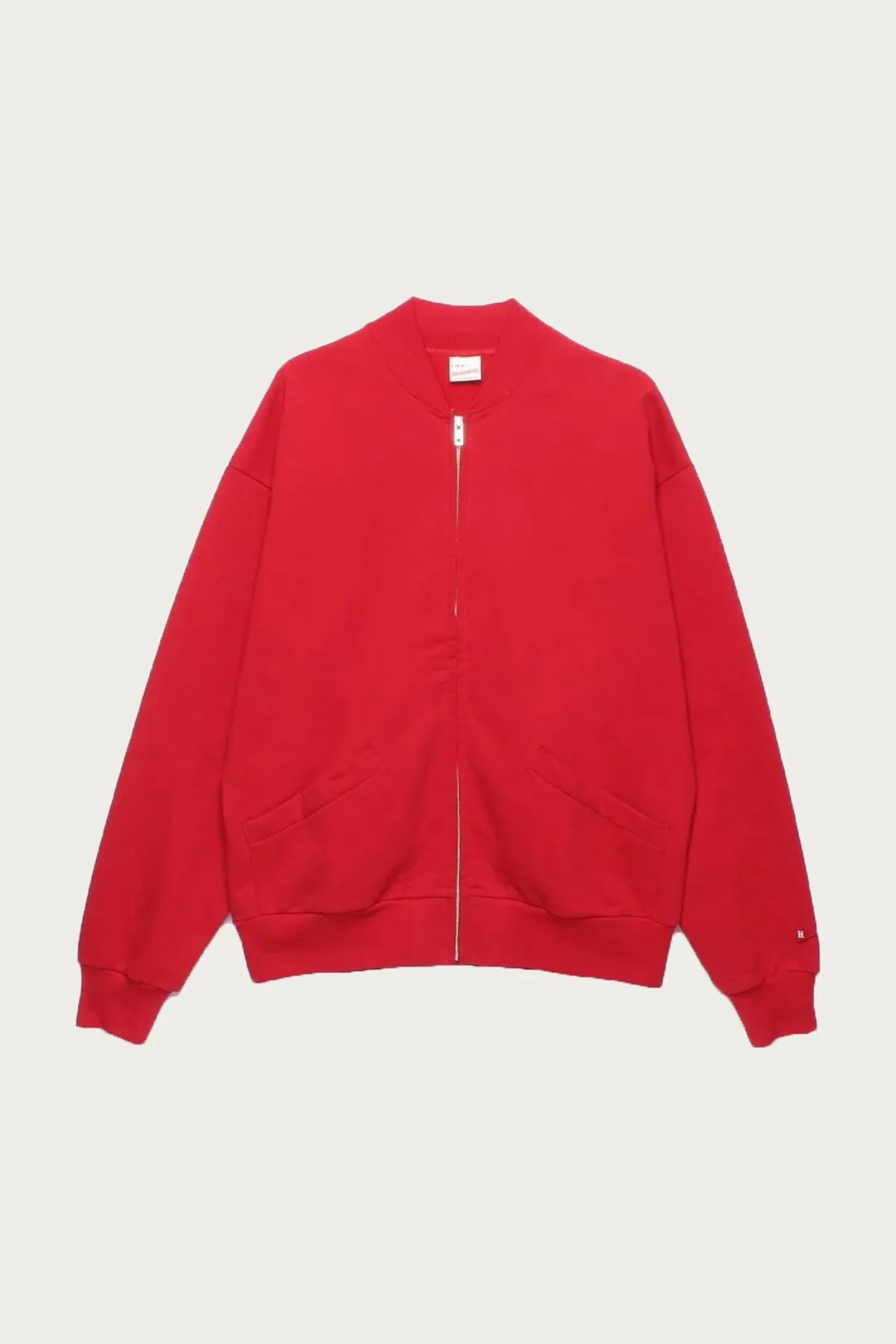 Classic Sweat Zip Up Jacket - Red sold by Canoe Club