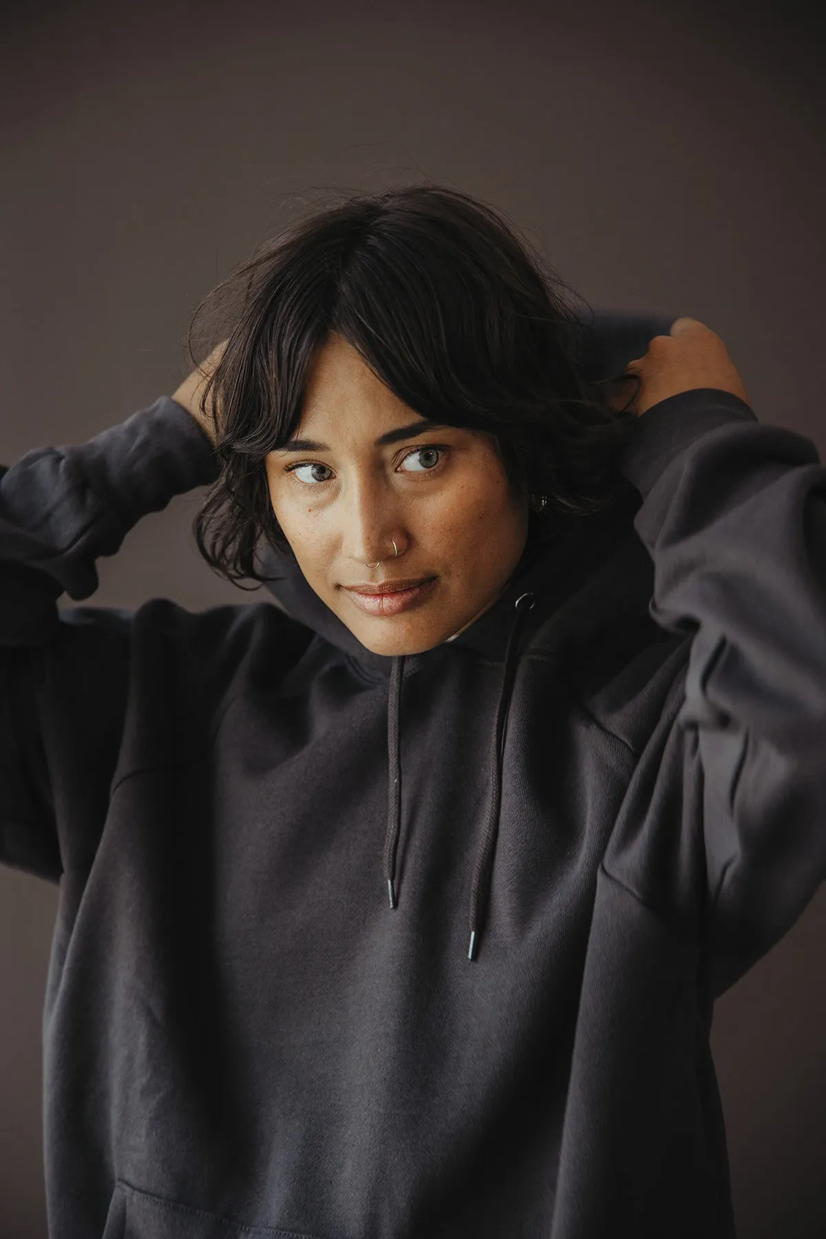 Classic Sweat Hoodie - Faded Black sold by Canoe Club product image thumbnail 4