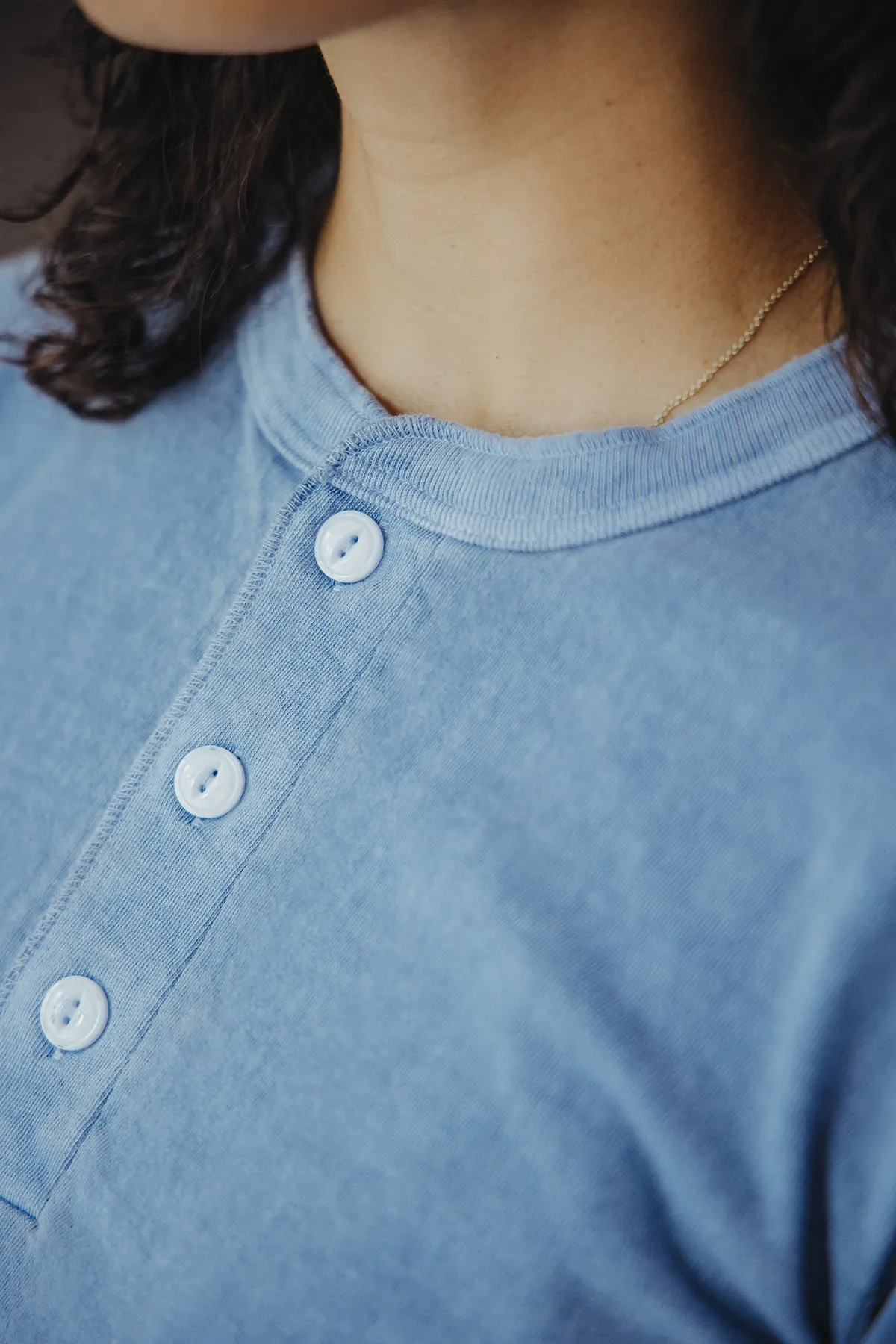 Garment Pigment Dye S/S Henley - Royal Blue sold by Canoe Club product image thumbnail 3