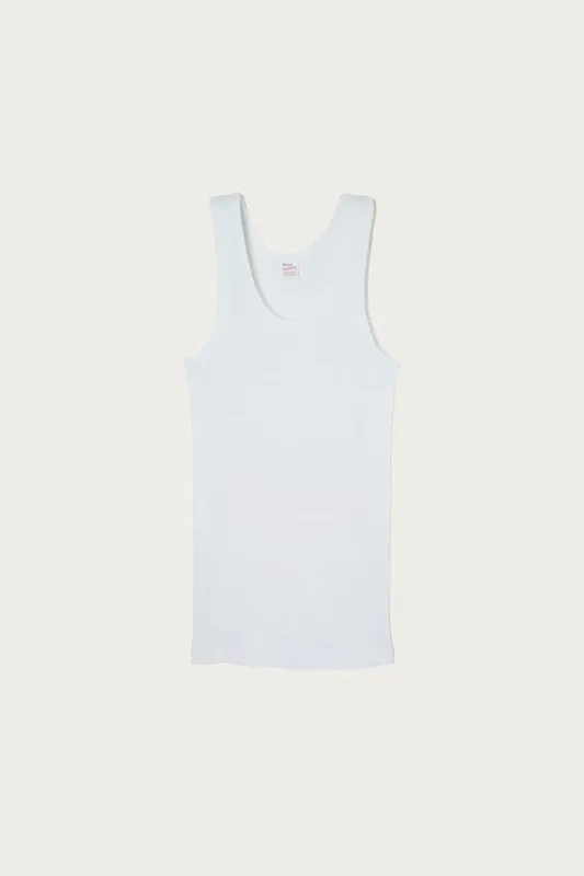 2 Pack Basic Rib Tank Top - White made by Canoe Club