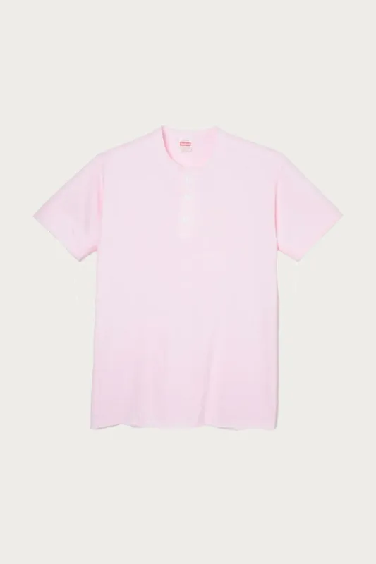 S/S Henley - Dull Pink made by Canoe Club
