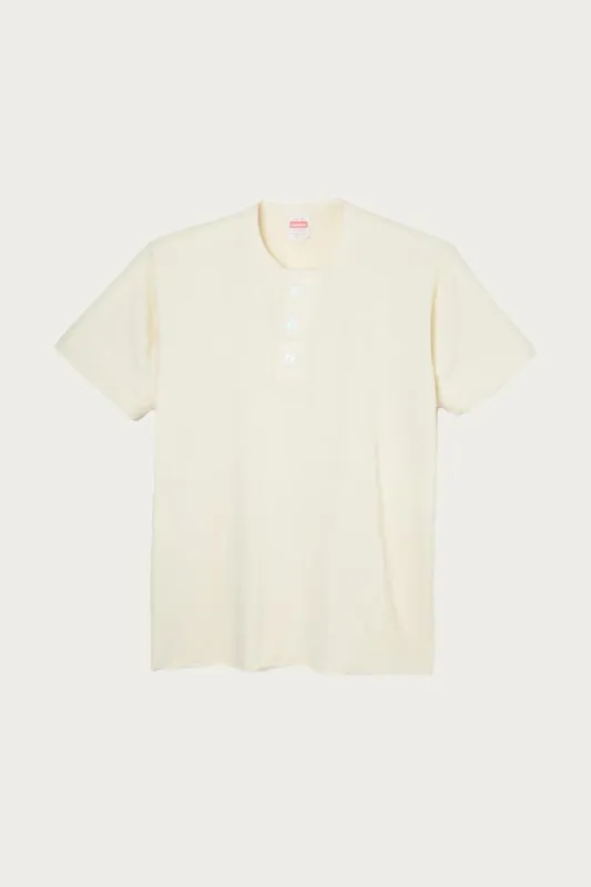 S/S Henley - Natural made by Canoe Club