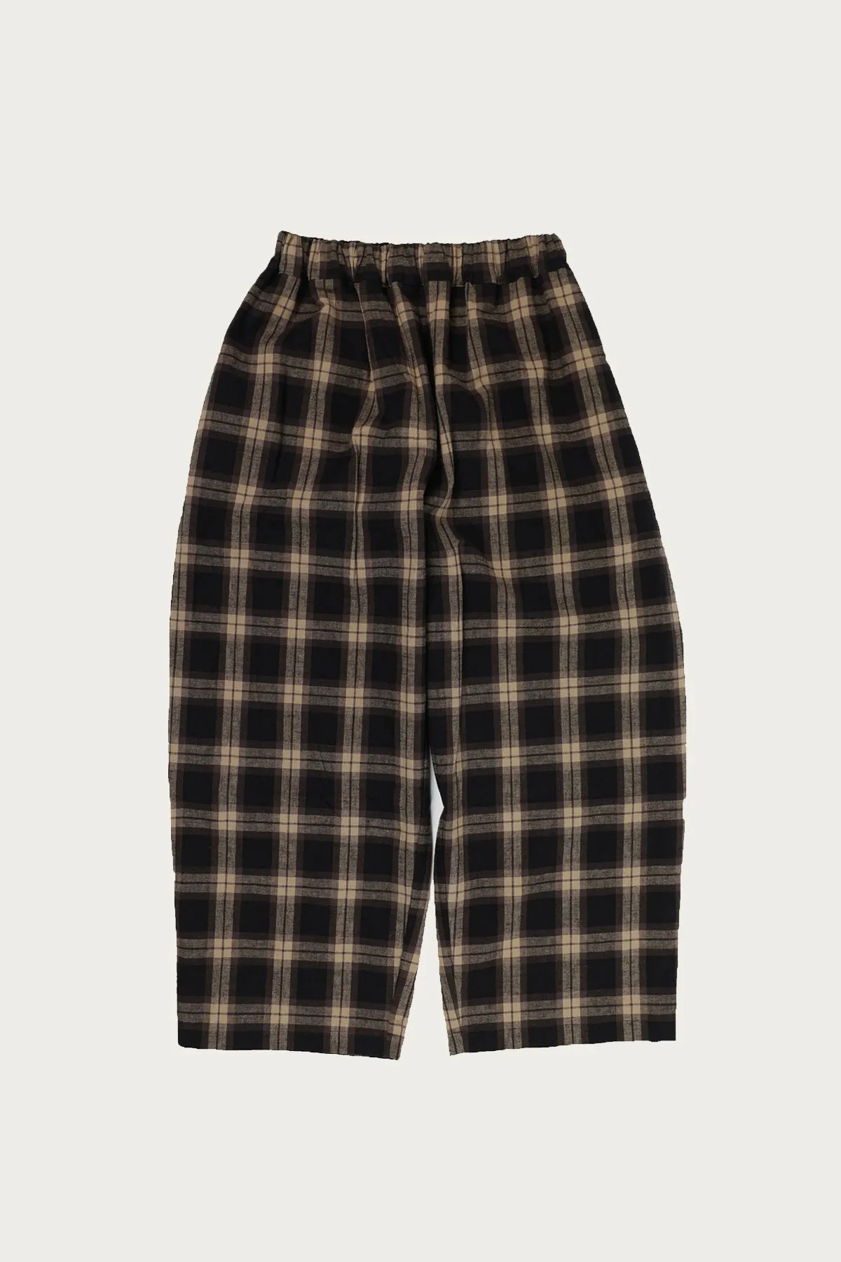 Studio Pant - Black/Brown Tan Plaid sold by Canoe Club
