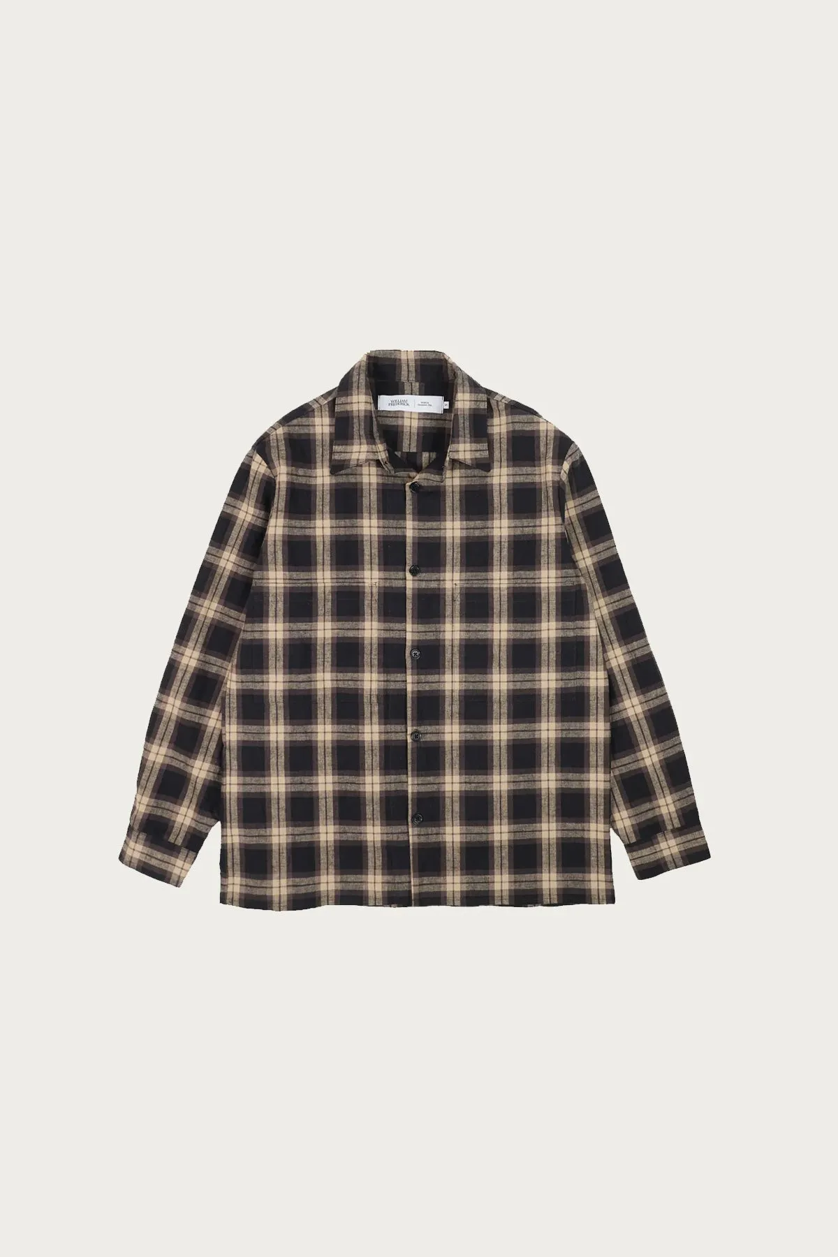 Studio Shirt - Black/Brown Tan Plaid sold by Canoe Club