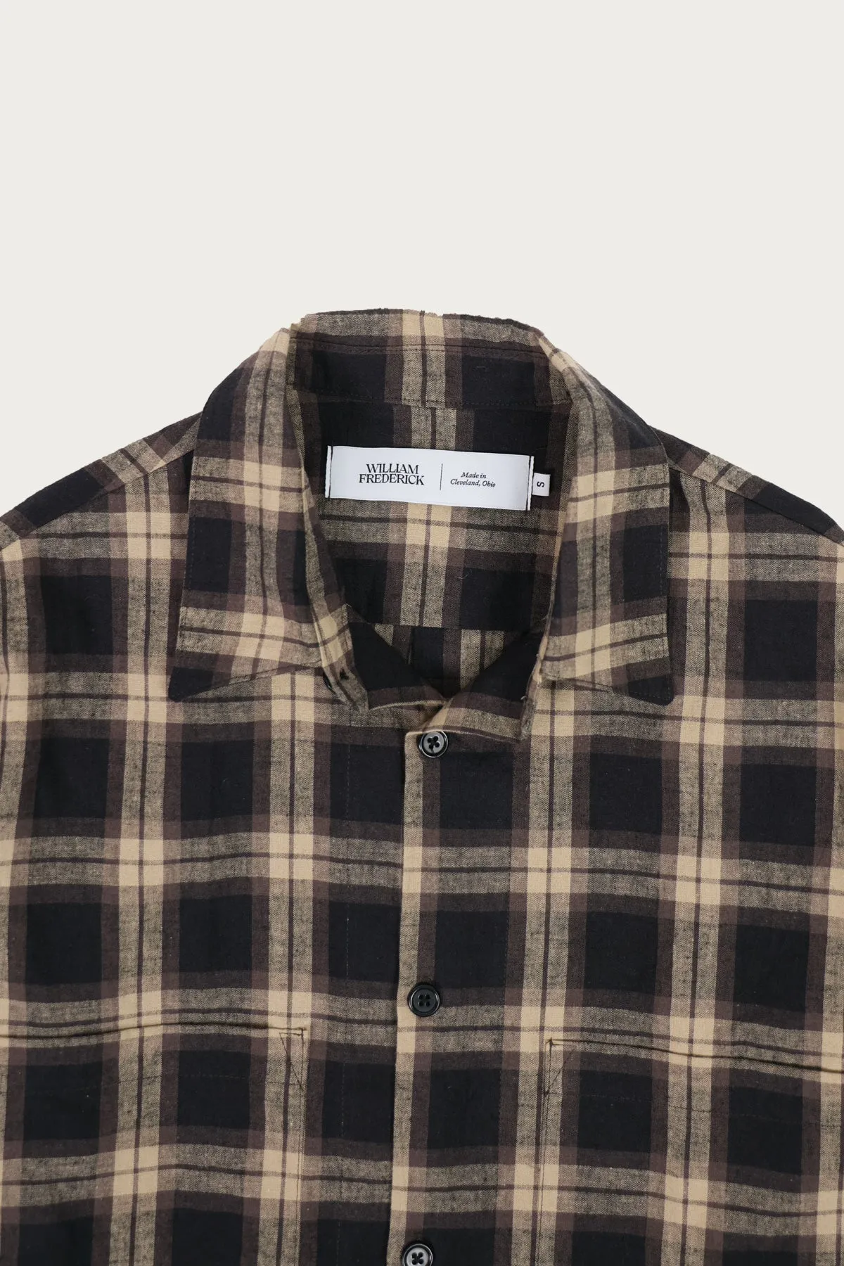 Studio Shirt - Black/Brown Tan Plaid sold by Canoe Club product image thumbnail 2