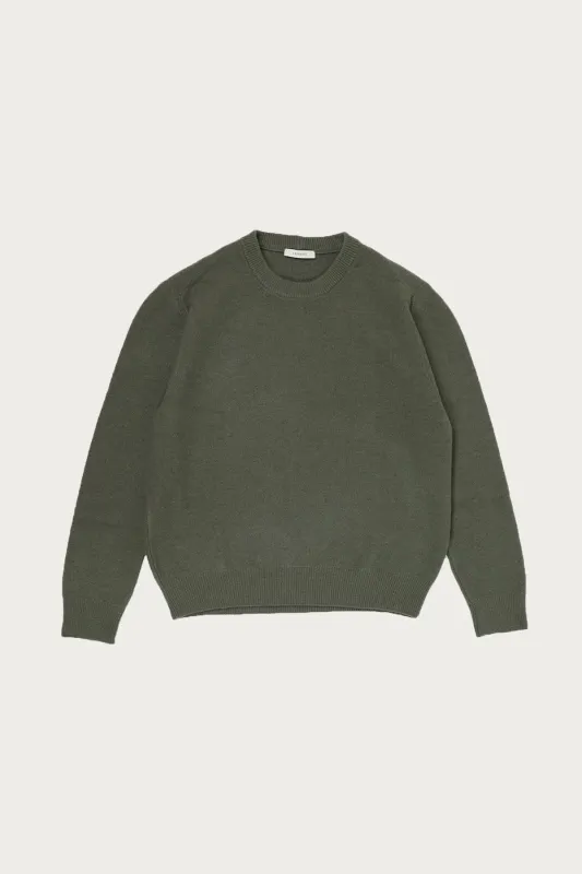 Crew Neck Jumper - Light Moss made by Lemaire