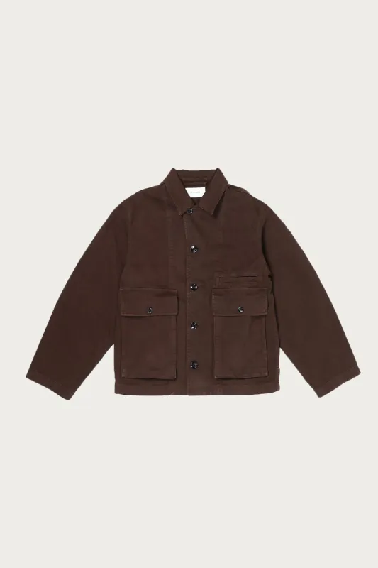 Boxy Jacket - Espresso sold by Canoe Club