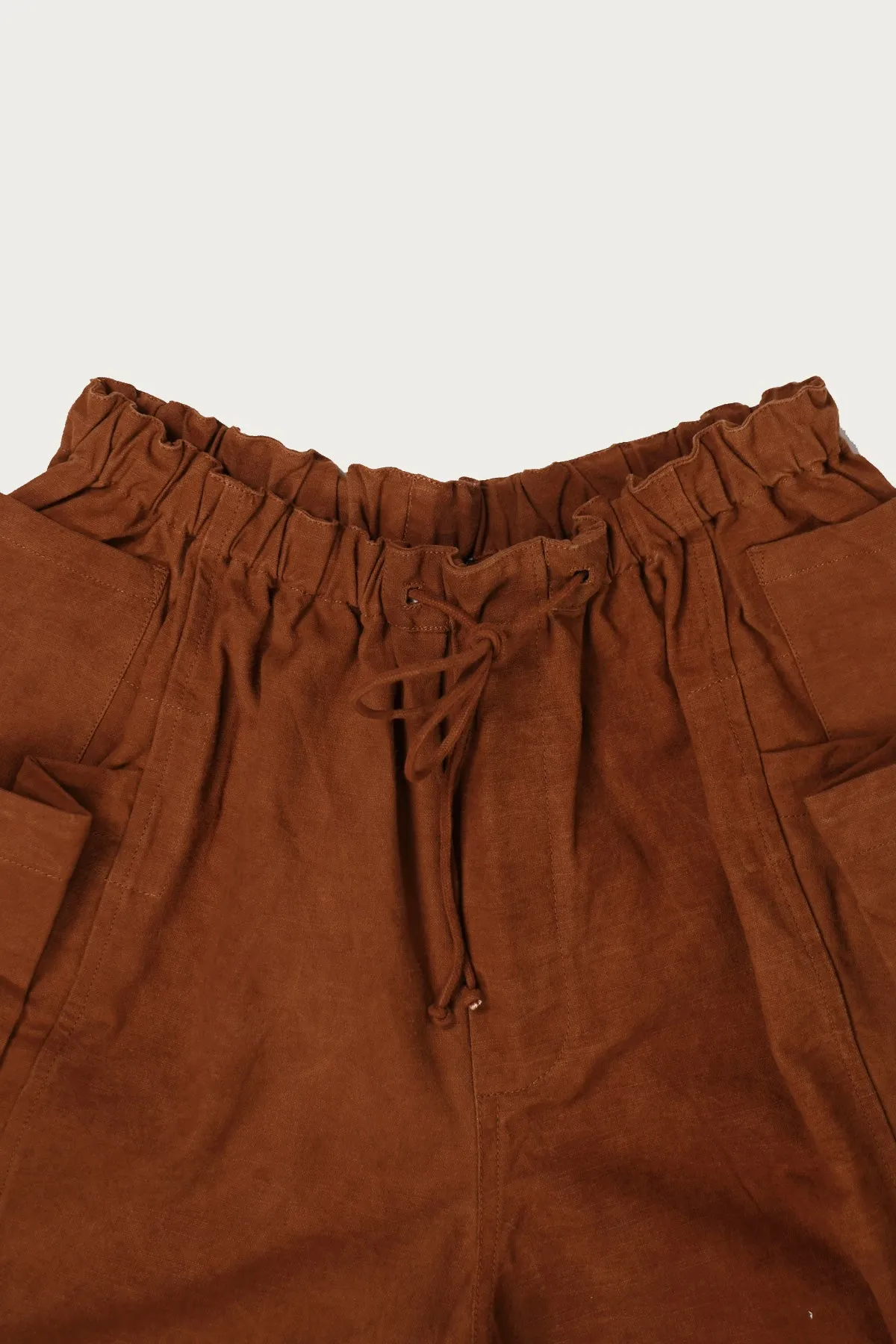 Salt Shorts - Bark Brown Slub sold by Canoe Club product image thumbnail 2