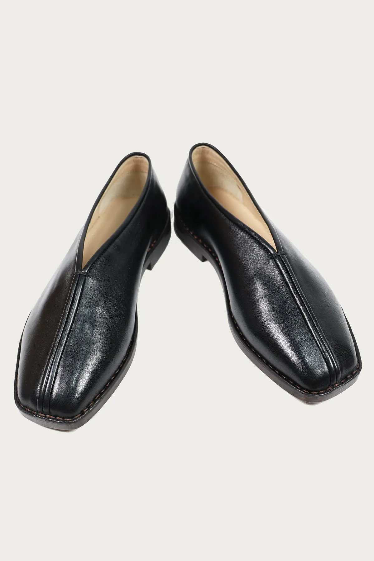 Flat Piped Slippers - Black sold by Canoe Club product image thumbnail 2