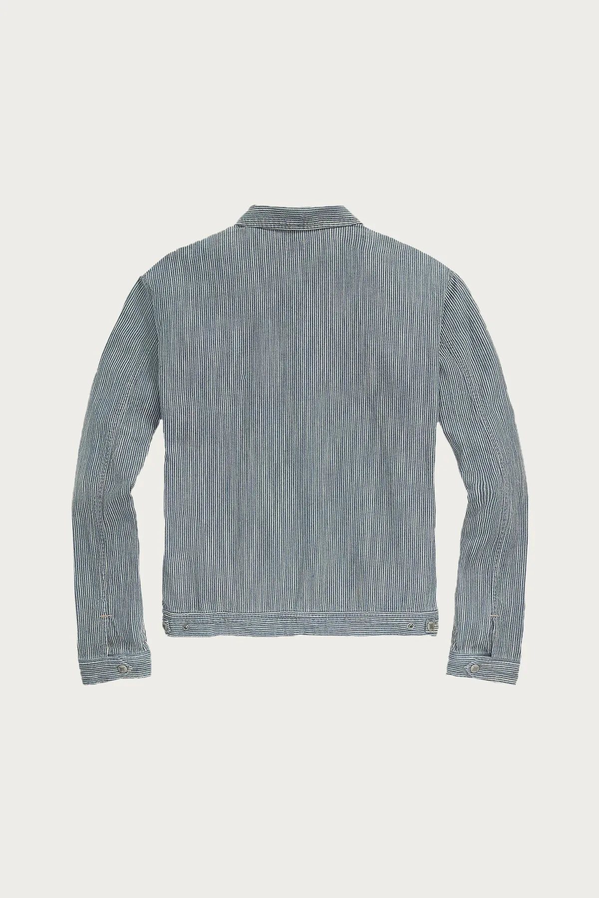 Striped Cotton Linen Jacket - Indigo sold by Canoe Club product image thumbnail 2