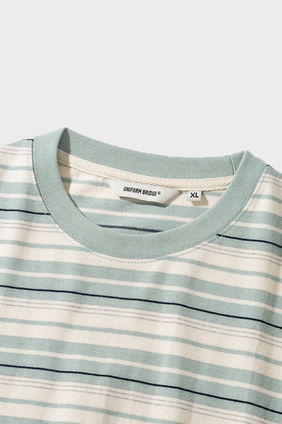 Vintage Stripe L/S Tee - Mint sold by Canoe Club product image thumbnail 3