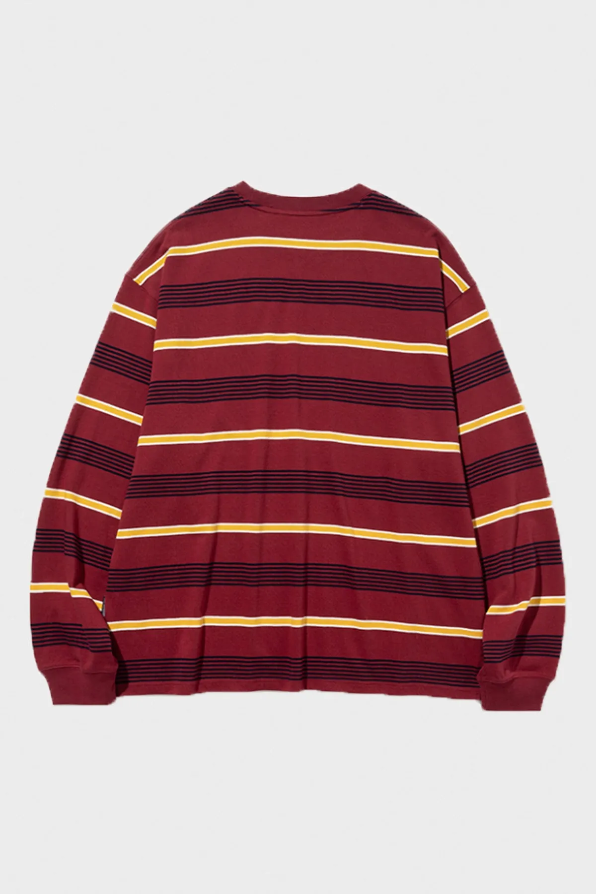 Vintage Stripe L/S Tee - Burgundy sold by Canoe Club product image thumbnail 2