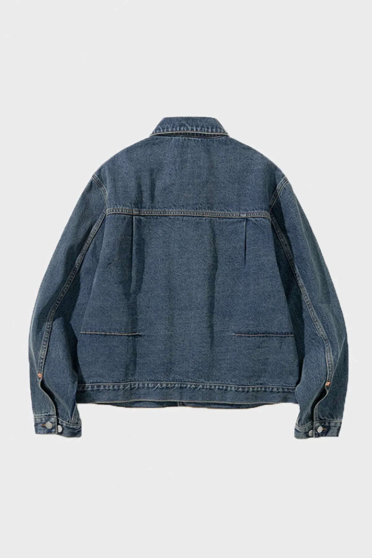 Type II Pin Tuck Trucker Denim Jacket - Indigo Washed sold by Canoe Club product image thumbnail 2