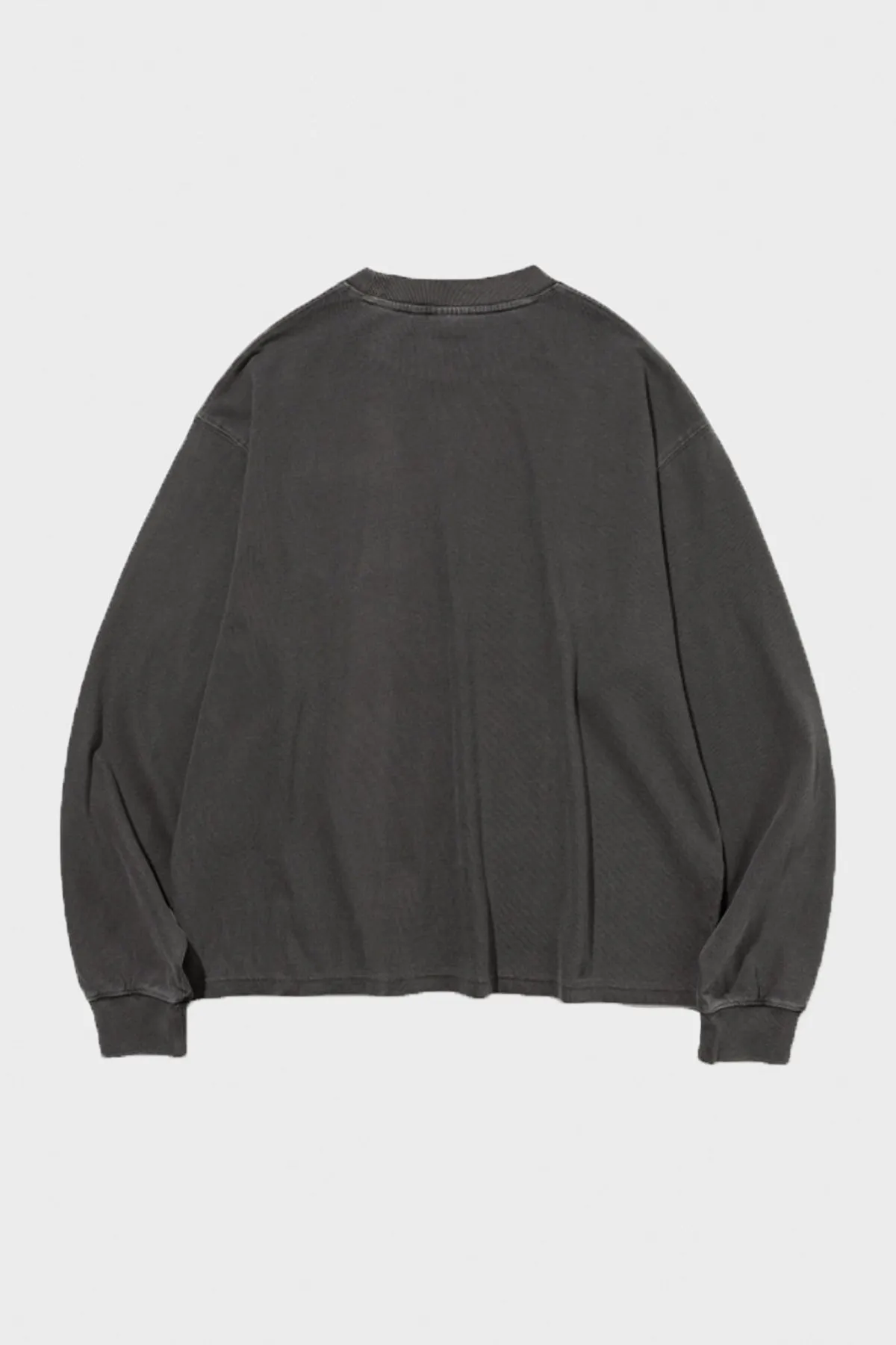 Dyeing Pocket L/S Tee - Pigment Charcoal sold by Canoe Club product image thumbnail 2