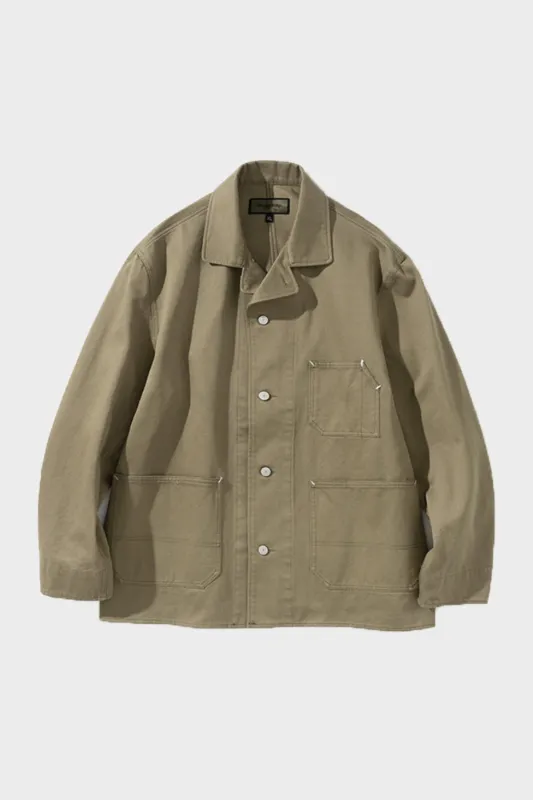 Coverall Work Jacket - Khaki sold by Canoe Club