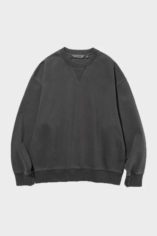 Basic Dye Sweatshirt - Pigment Charcoal made by Uniform Bridge