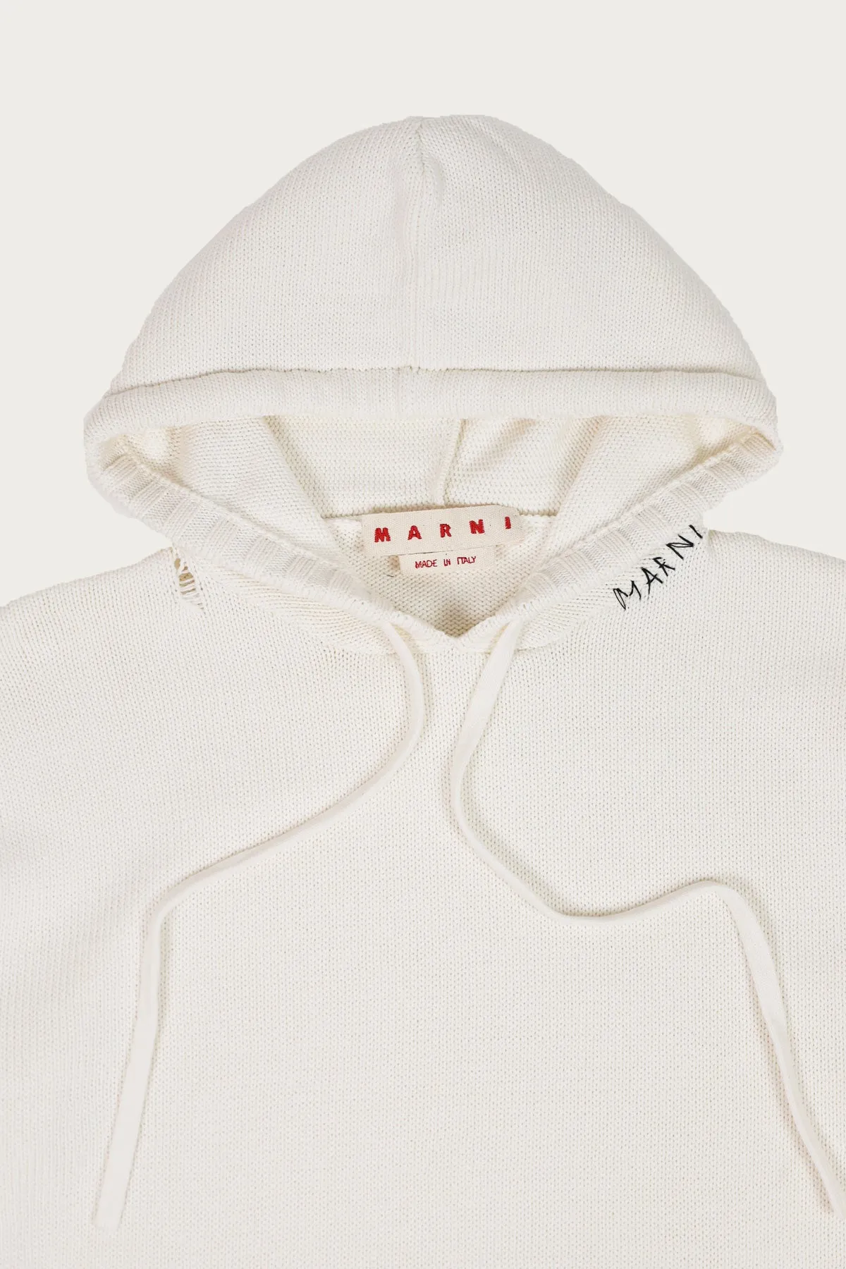 Dishevelled Cotton 5 Gauge Hoodie - Lily White sold by Canoe Club product image thumbnail 2