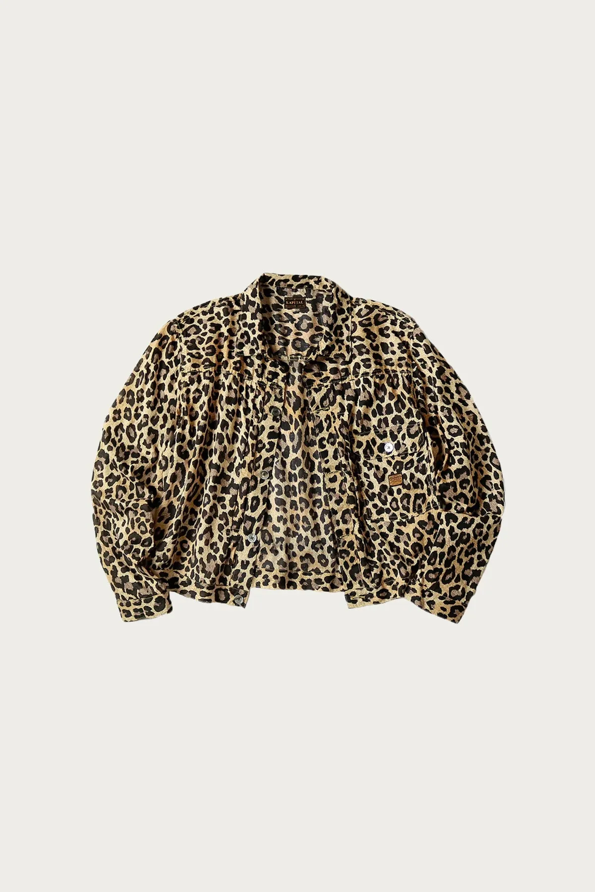 Gauze Leopard 1st JKT - Brown sold by Canoe Club