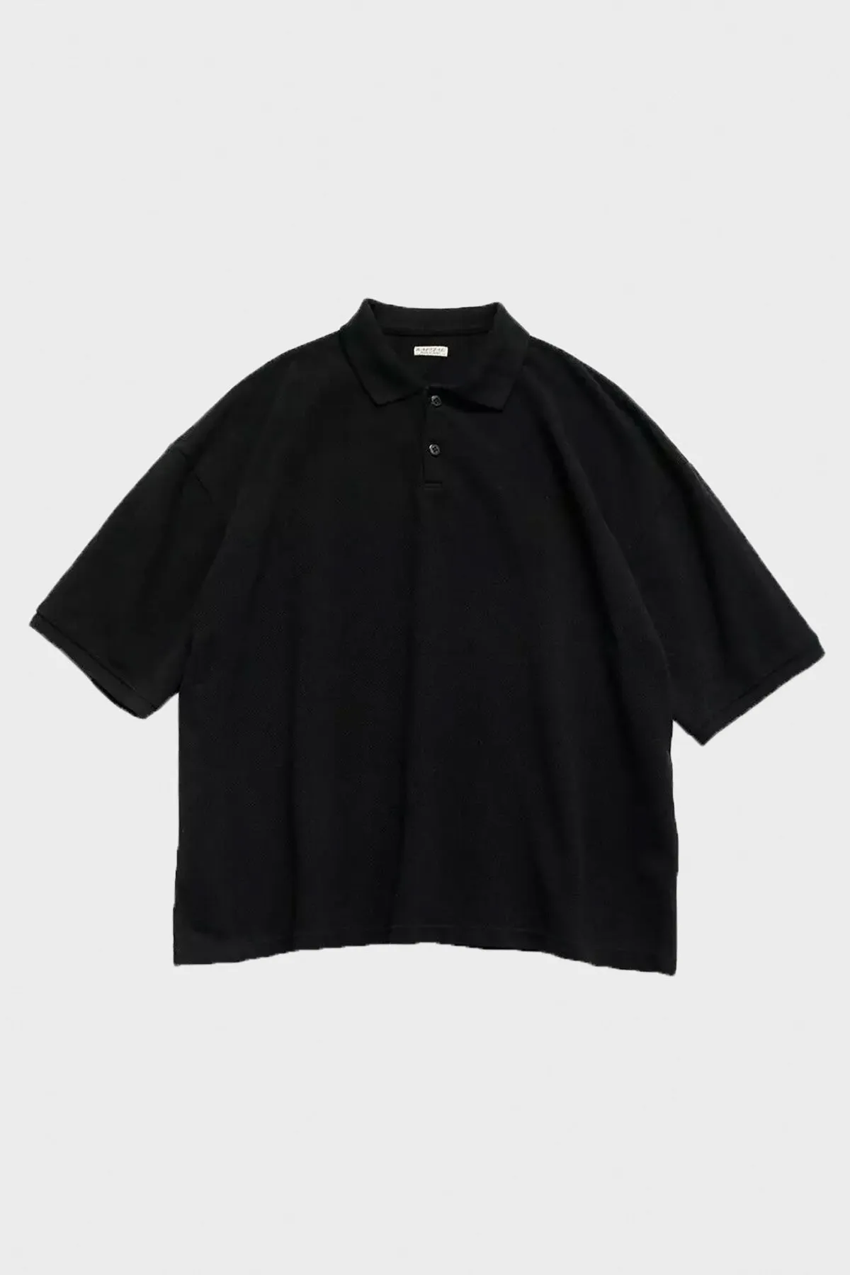 Pique BOX Polo Shirt - Black sold by Canoe Club