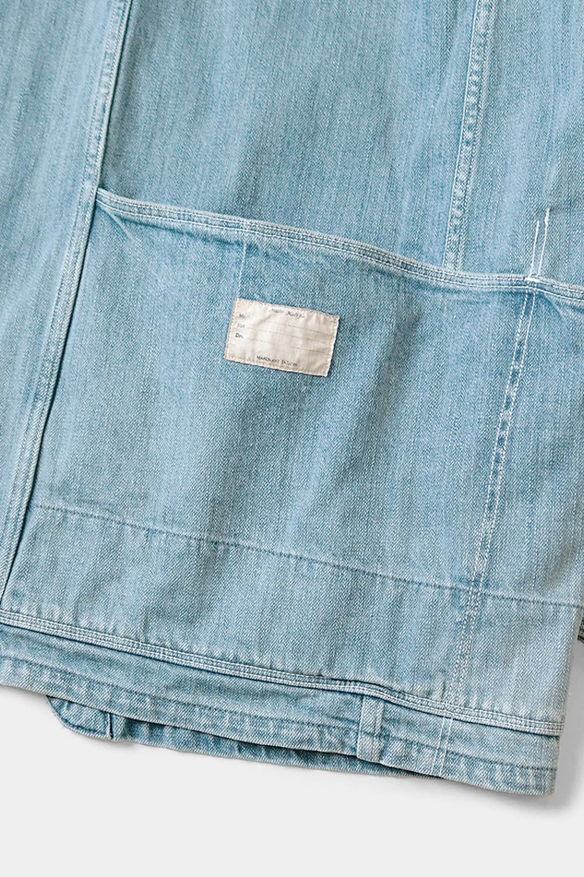 12oz Denim CACTUS Coverall (LIGHT) - Midtone sold by Canoe Club product image thumbnail 4