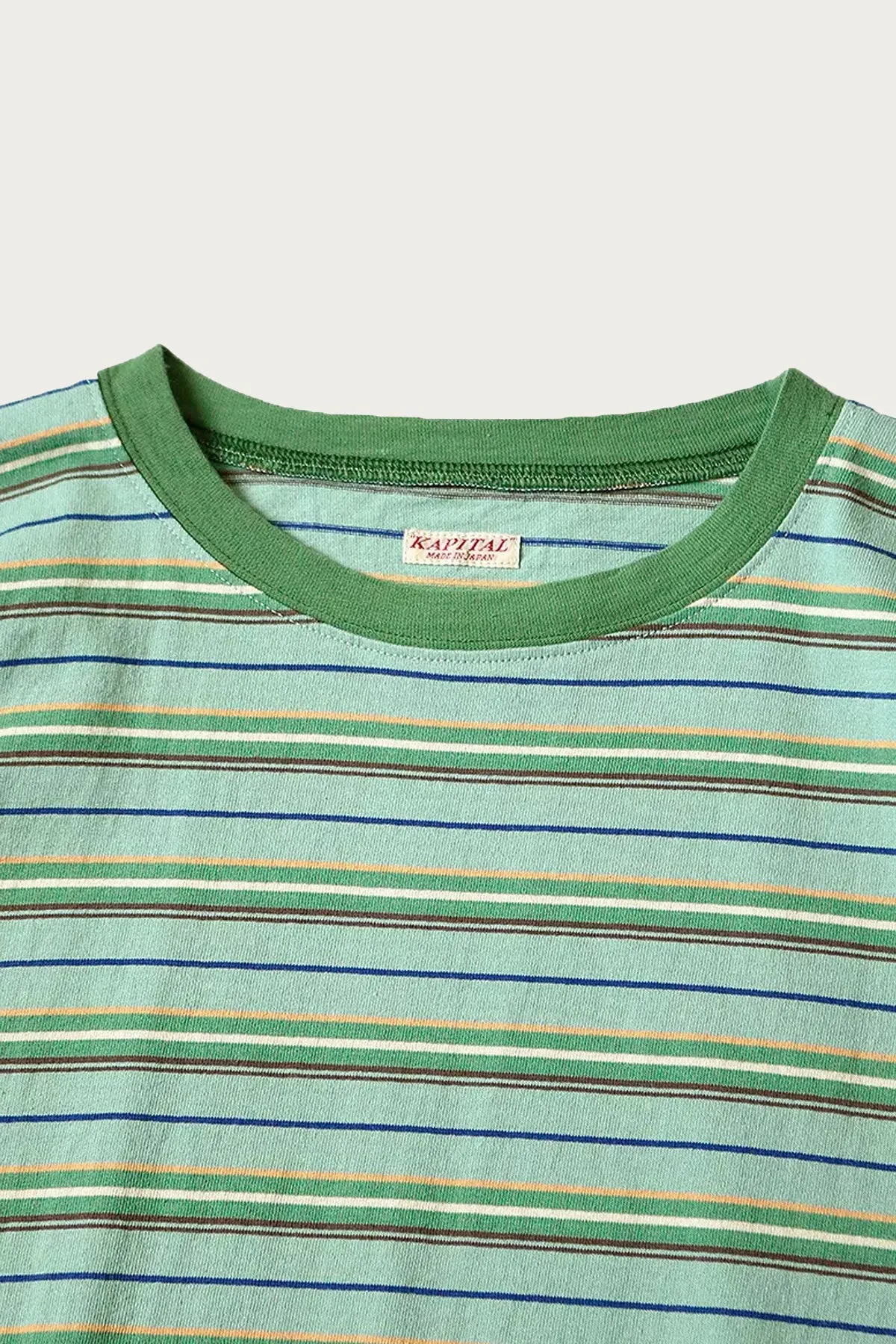Multi Stripe Jersey HUGE-T - Mint/Green sold by Canoe Club product image thumbnail 2